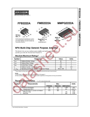 MMPQ2222A datasheet  